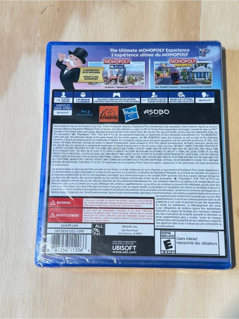 Monopoly Family Fun Pack Sony PlayStation 4 Sealed Brand New Read Description!
